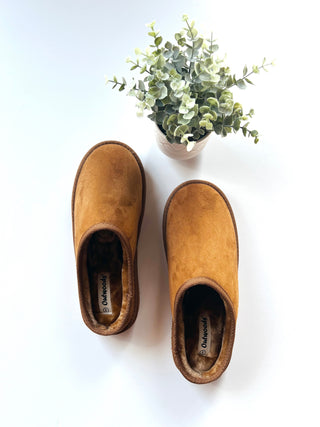 Whiskey slip on mule