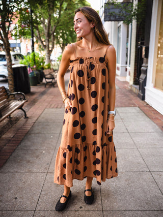 Toast polka dot midi dress
