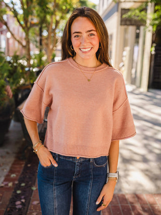 Crew neck SS sweater