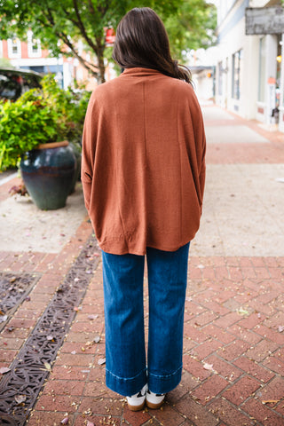 Oversized turtleneck top