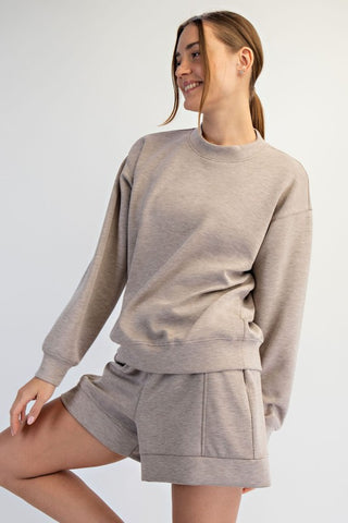 Mock neck pullover