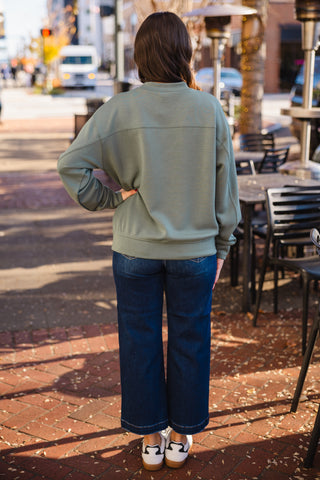 Mock neck pullover