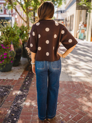 Polka dot SS sweater