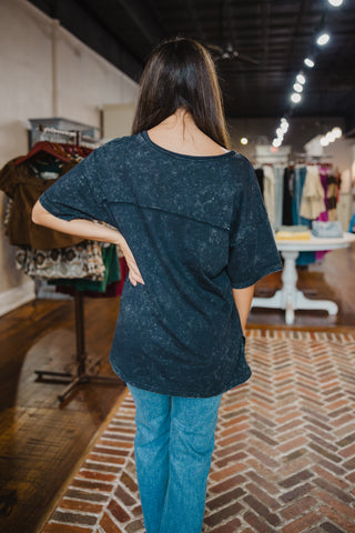 SS V neck tee