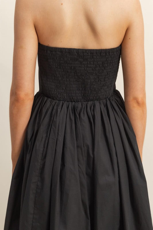 Strapless fit & flare midi dress – ImageBoutique