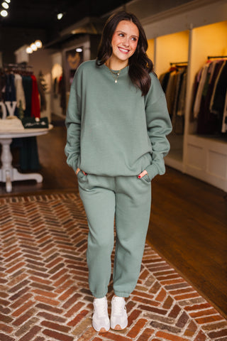 Eldergreen fleece billow pants