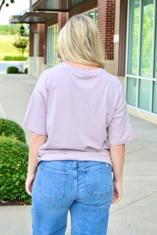 Dusty lavender SS tee