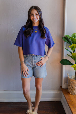 SS boxy cropped tee