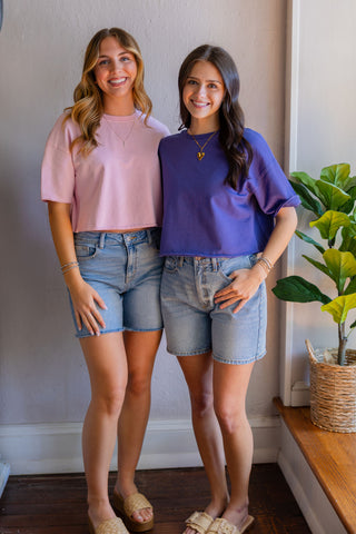 SS boxy cropped tee