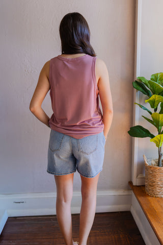 Crew neck jersey top