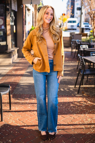 Tan suede jacket