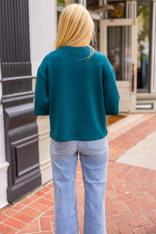 Drop shoulder everyday basic top