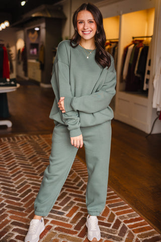Eldergreen fleece billow pants