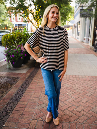SS oversized stripe top