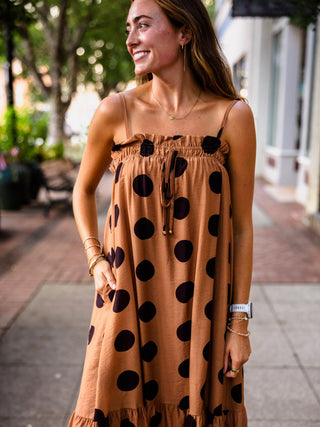 Toast polka dot midi dress