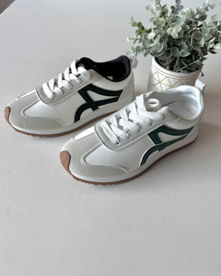 Side stripe sneakers