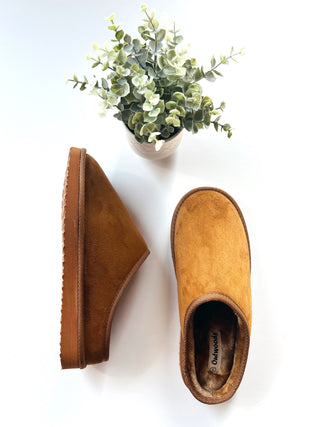 Whiskey slip on mule