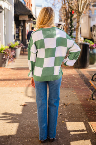 Checkered sweater