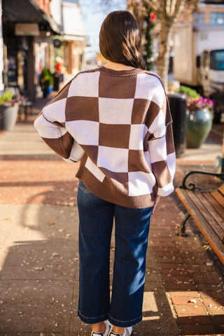 Checkered sweater