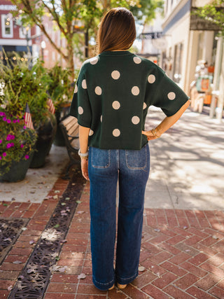 Polka dot SS sweater