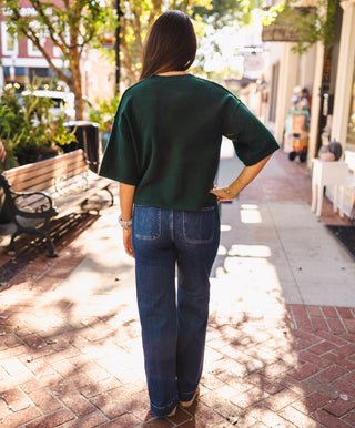 Boxy SS button front cardigan