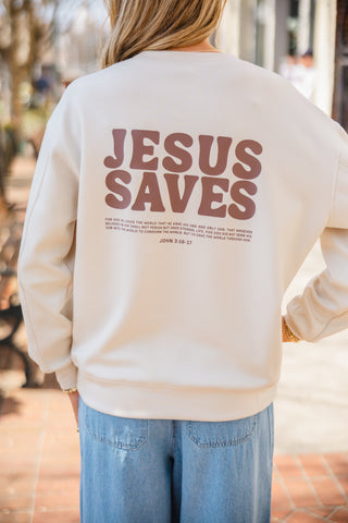 Good News, Jesus Saves pullover