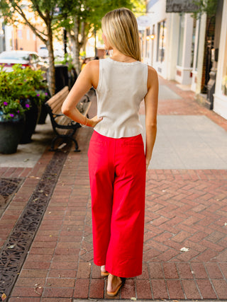 Sleeveless Ribbed Peplum Soft Knit Sweater Top