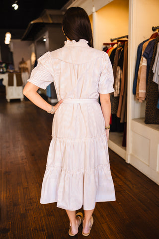 SS striped midi dress