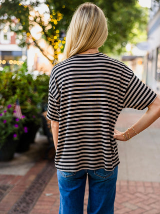SS oversized stripe top