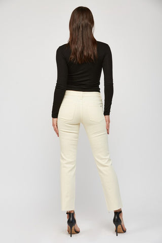 Ivory MR straight leg jeans