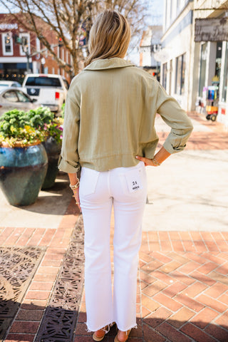 Lt olive lightweight jacket