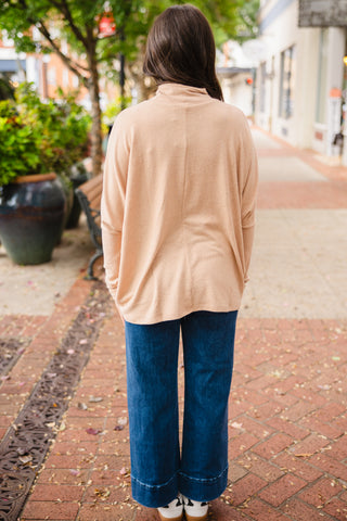 Oversized turtleneck top