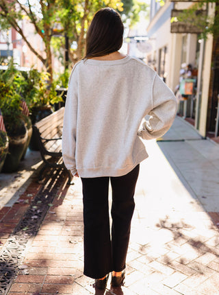 GEORGIA split neck reversible sweatshirt