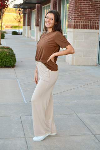 Natural terry lounge pant