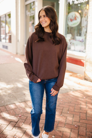Mock neck pullover