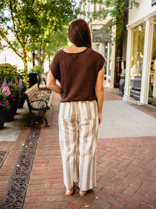 Bold Stripe Wide Leg Pants