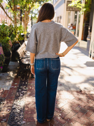 Crew neck SS sweater