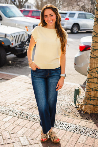 Boat neck wide shoulder top