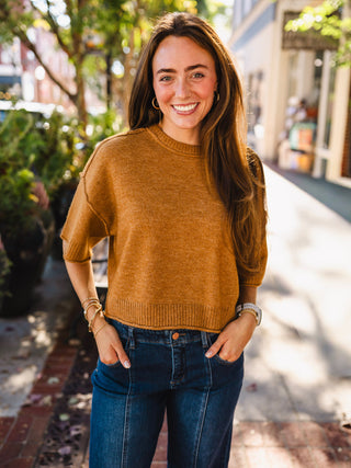 Crew neck SS sweater