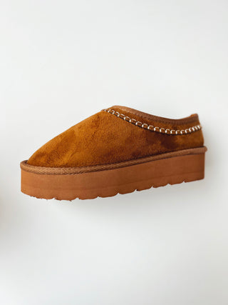 Glory sherpa lined slip on mule