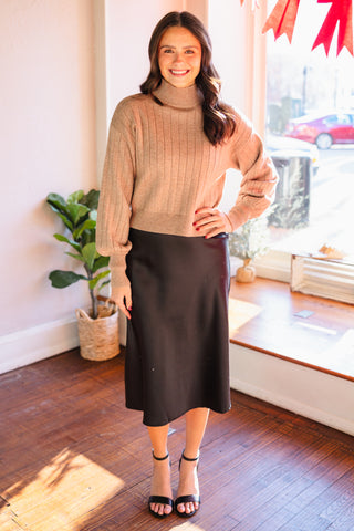 LS mock neck sweater