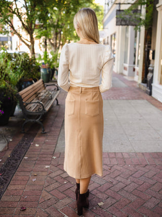 Ivory puff LS top