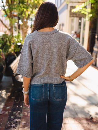 Crew neck SS sweater