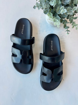 Slip-On Sandal with Adjustable Velcro Strap