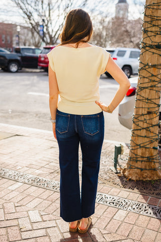 Boat neck wide shoulder top