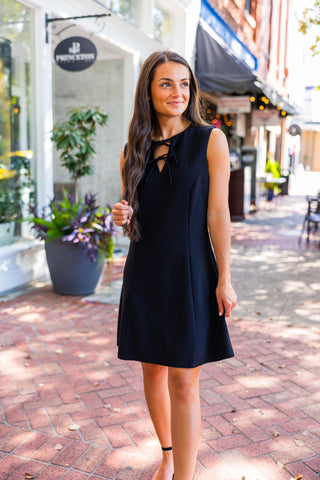 Bow detail dress