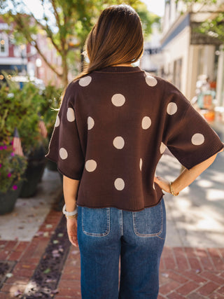 Polka dot SS sweater