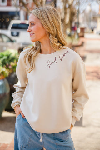 Good News, Jesus Saves pullover