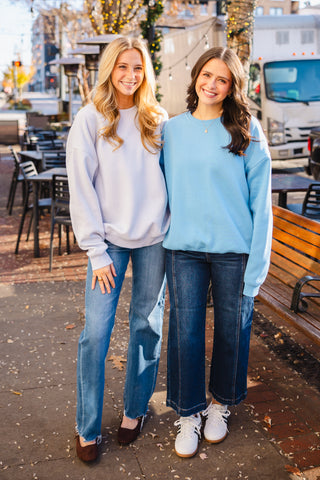 Oversized fleece sweatshirt