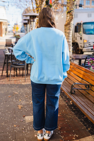 Oversized fleece sweatshirt